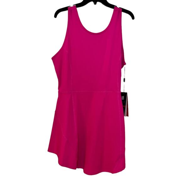 Spyder Activewear Tank Mini Dress Romper In Pink Size XL - Picture 2 of 9